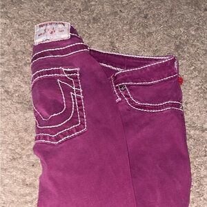 Burgundy true religion pants